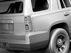 Chevrolet Tahoe PPV 2015 NYPD 3D Model