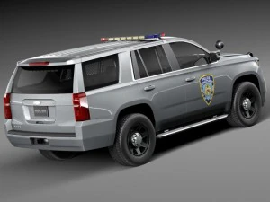 Chevrolet Tahoe PPV 2015 NYPD 3D Model