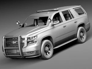 Chevrolet Tahoe PPV 2015 NYPD 3D Model