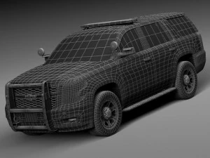 Chevrolet Tahoe PPV 2015 NYPD 3D Model