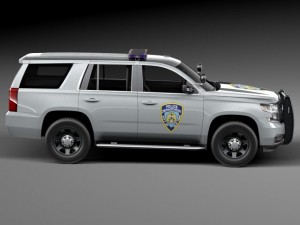 Chevrolet Tahoe PPV 2015 NYPD 3D मॉडल