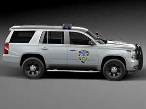Chevrolet Tahoe PPV 2015 NYPD 3D Model
