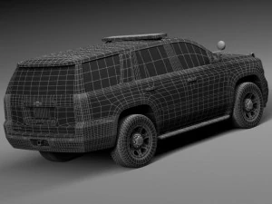Chevrolet Tahoe PPV 2015 NYPD 3D Model