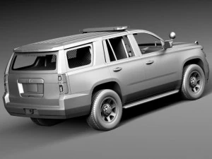 Chevrolet Tahoe PPV 2015 NYPD 3D Model