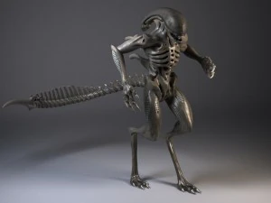 Alien Xenomorph rigged 3D Model