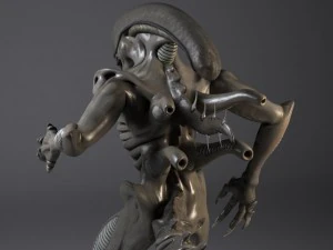 Alien Xenomorph rigged 3D Model