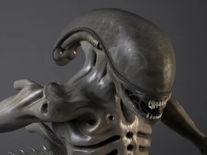 Alien Xenomorph rigged 3D Model