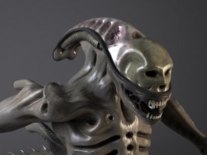 Alien Xenomorph rigged 3D Model
