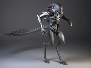 Alien Xenomorph rigged 3D Model