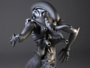 Alien Xenomorph rigged 3D Model
