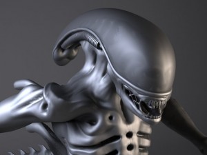 Alien Xenomorph rigged 3D Model