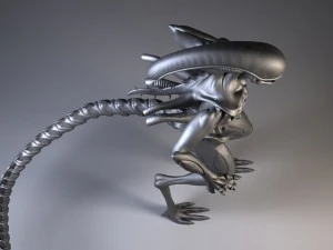 Alien Xenomorph rigged 3D Model
