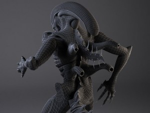 Alien Xenomorph rigged 3D Model