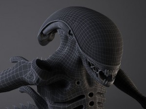 Alien Xenomorph rigged 3D Model