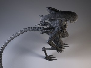 Alien Xenomorph rigged 3D Model