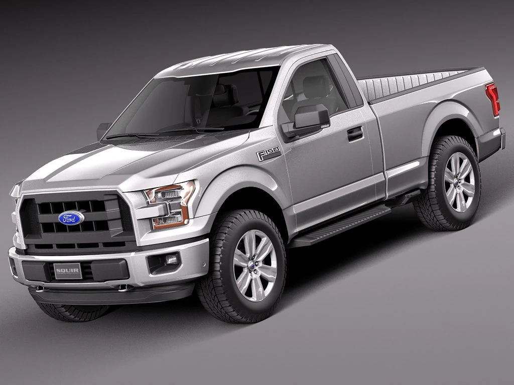 F-150 Regular Cab 2015 3D Model .c4d .max .obj .3ds .fbx .stl .blend 