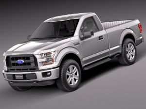 F-150 Regular Cab 2015 3Dモデル