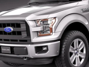 F-150 Regular Cab 2015 3D Model