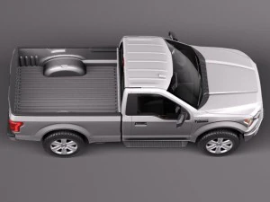 F-150 Regular Cab 2015 3D Model