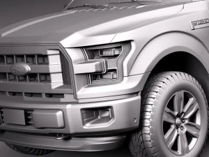 F-150 Regular Cab 2015 3D Model