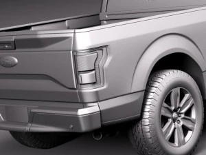 F-150 Regular Cab 2015 3D Model
