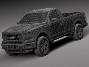 F-150 Regular Cab 2015 3D Model