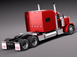 Peterbilt 389 Sleeper Cab 2015 3D Model