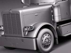 Peterbilt 389 Sleeper Cab 2015 3D Model