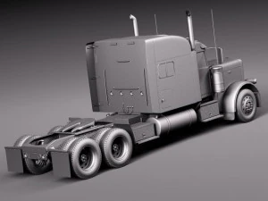 Peterbilt 389 Sleeper Cab 2015 3D Model