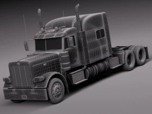 Peterbilt 389 Sleeper Cab 2015 3D Model