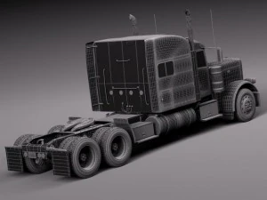 Peterbilt 389 Sleeper Cab 2015 3D Model