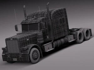 Peterbilt 389 Sleeper Cab 2015 3D Model
