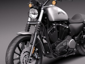 Harley Davidson Iron 883 2015 Model 3D