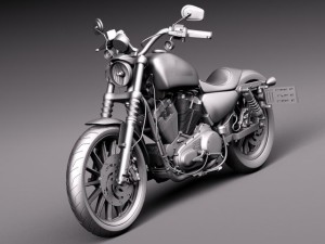Harley Davidson Iron 883 2015 Model 3D