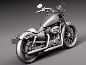 Harley Davidson Iron 883 2015 Model 3D