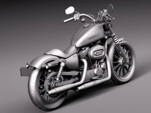 Harley Davidson Iron 883 2015 3D Model