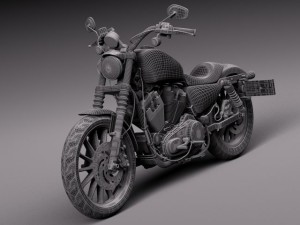 Harley Davidson Iron 883 2015 Model 3D