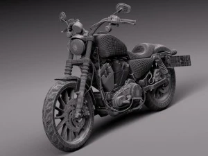 Harley Davidson Iron 883 2015 3D Model