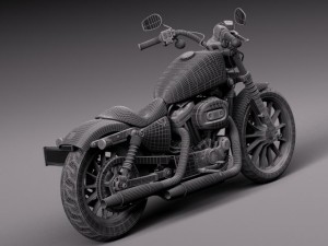 Harley Davidson Iron 883 2015 Model 3D