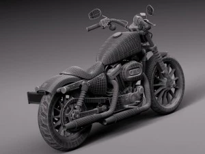 Harley Davidson Iron 883 2015 3D Model