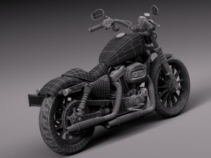 Harley Davidson Iron 883 2015 Model 3D
