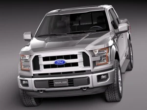 F-150 Extended Cab 2015 3D Model