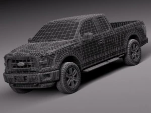 F-150 Extended Cab 2015 3D Model