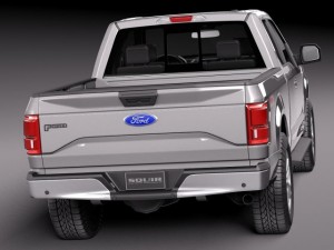 F-150 Extended Cab 2015 3D Model