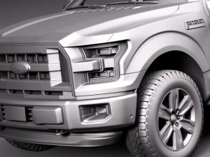 F-150 Extended Cab 2015 3D Model