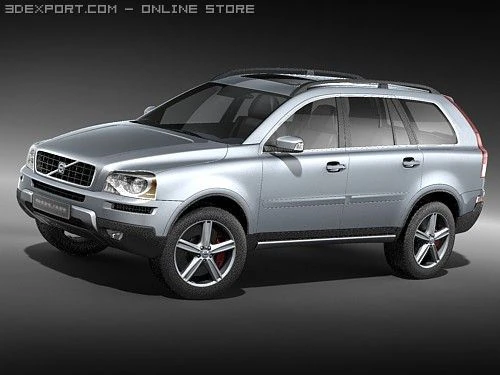 Volvo XC90 2008 3D Model .c4d .max .obj .3ds .fbx .stl .blend 