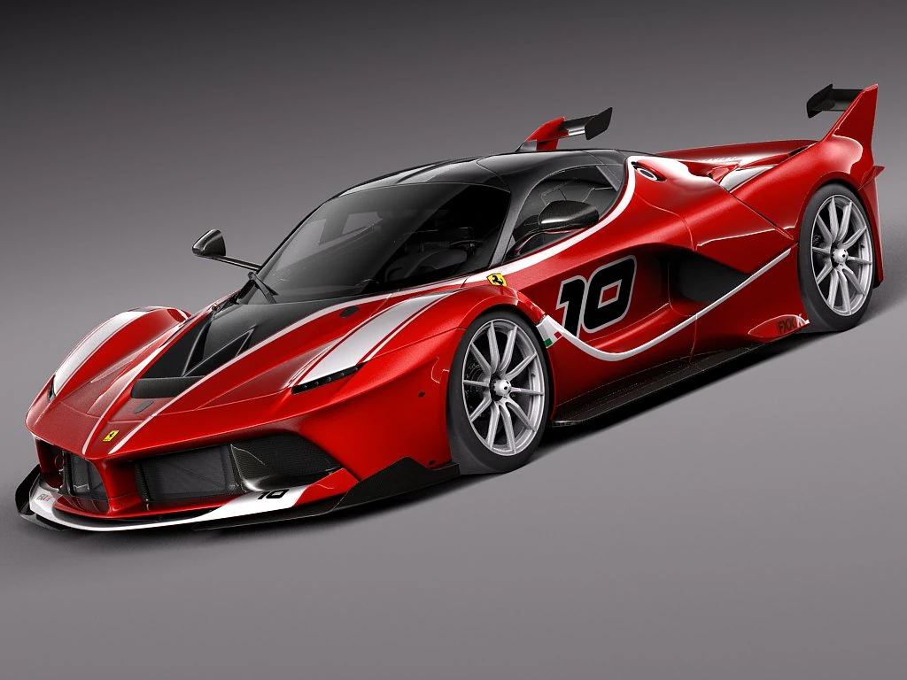 Ferrari FXX K 2015 3D Model .c4d .max .obj .3ds .fbx .stl .blend 