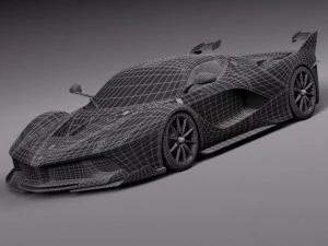 Ferrari FXX K 2015 3D Model
