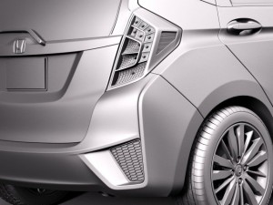 Honda Fit 2015 Modello 3D