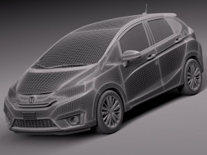 Honda Fit 2015 Modello 3D